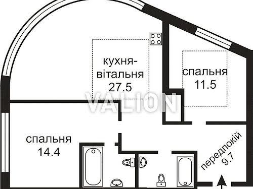 квартира по адресу Васильковская ул., 1