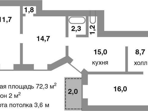 квартира по адресу Рейтарская ул., 7Б