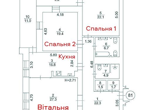 квартира по адресу Владимира Ивасюка просп. (Героїв Сталінграду), 22