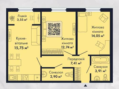 квартира за адресою Київ, Максимовича вул. (Трутенка Онуфрія), 26Б